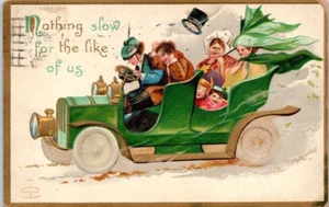1913 ST. PATRICK'S DAY, Ellen H. Clapsaddle "Nothing Slow For The Like Of Us" - Picture 1 of 2
