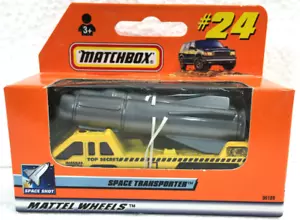 SPACE TRANSPORTER VEHICLE (yellow) with ROCKET ~ 1999 MATCHBOX IN BOX #24 - Picture 1 of 7
