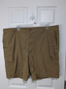 Roundtree & Yorke Performance Shorts Men's 48 Beige Stretch - Picture 1 of 5