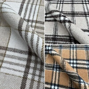 Tartan Plaid Wool Mix Check Curtain Upholstery Home John Louden Fabric Material - Picture 1 of 16