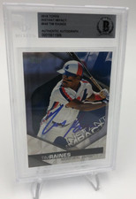 TIM RAINES AUTO Topps Instant Impact EXPOS HOF Signed Autograph Card BAS BECKETT