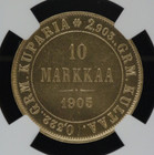 💎 Extremely Rare! R2! 1905 L  Finland 10 Markkaa NGC graded MS64PL, Video
