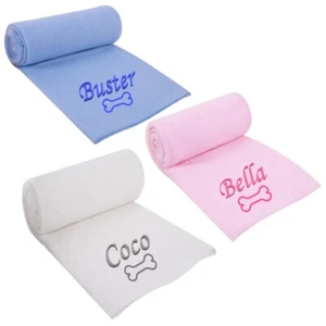 Manta personalizada nombre mascota perro cachorro aroma confort gatito funda cama edredón - Imagen 1 de 4
