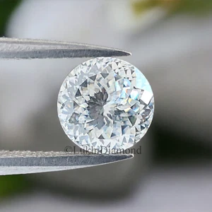 Round Portuguese Cut Loose White Moissanite Stone Eye Clean Moissanite Q117 - Picture 1 of 7