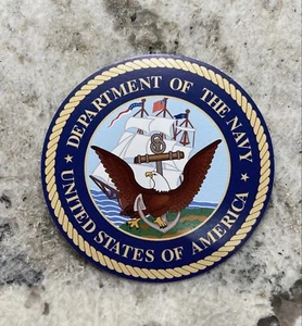 United States Navy USN US Water Bottle Laptop Vinyl Sticker Decal Statesman Ties - Picture 1 of 3