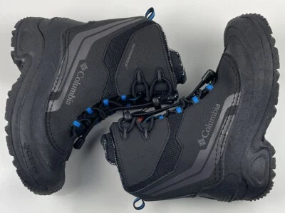 Columbia Youth Bugaboot Plus IV Omni-Heat 400g Preto Azul BY5955-010 Tamanho 2 Novo Sem Caixa - Imagem 1 de 4