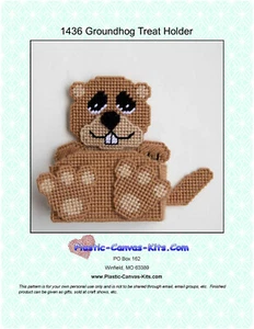 Porta golosinas para marmotas - patrón o kit de lona de plástico - Imagen 1 de 1