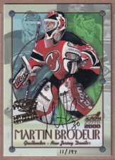 1999-00 Aurora Championship Fever Autographs #15 Martin Brodeur AUTO /197