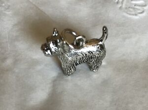 Beaucoup Designs Silver Plated Westie Dog Charm Made In USA