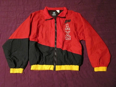 Vintage Ernie Irvan Swervin Irvan Nascar 28 Jacket Windbreaker Coat Medium Cover
