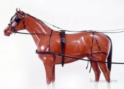 Horse Driving Harness - Tracker - Black Leather - Horse Size  - Image 1 of 2