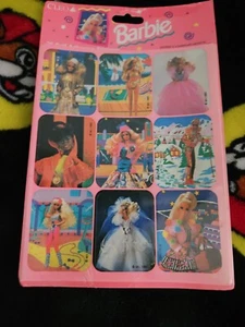 Unopened Pack Vintage 1992 Barbie Stickers by Gibson - 4 Sheets - Good Condition - Picture 1 of 3
