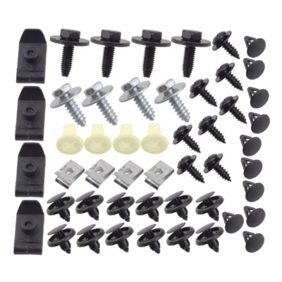 50pcs Metal Screws Bolts Engine Body Protection Panel Undertray Cover Clips Kit Foto 1 de 4