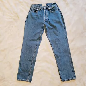 Pantalones de mezclilla Everlane para mujer talla 28 regular de los 90 descarados de algodón orgánico azul nuevos sin etiquetas - Imagen 1 de 16