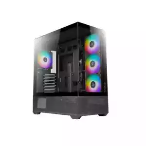 Gamer Gaming Tower Gehäuse AZZA Tiara 501B Black 4x ARGB Lüfter USB 3.0 - NEU - Bild 1 von 9