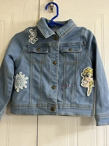 Disney Elsa Jean Jacket Size 4T - Picture 1 of 5