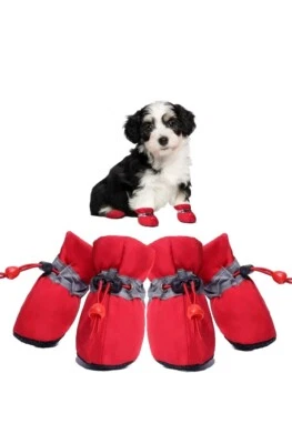 Zapatos para Mascotas Perros Gatos Impermeable Antideslizante Calzado Grueso Cálido Lluvia Nieve Botas Foto 1 de 4