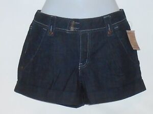 Limited Too Plus Size Girls Pleated Front Denim Shorts Blue 8 1/2 NWT