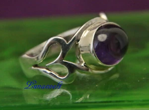 Sehr schöner Edelsteinring Cabochon Amethyst Sterlingsilber - Bild 1 von 2
