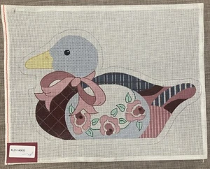 Handpainted Needlepoint Canvas | Cute Duck Design | **Must Read Description** - Picture 1 of 4