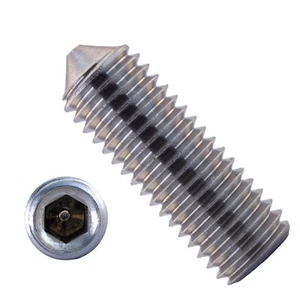 Gewindestifte mit ISK u. Spitze - Madenschrauben - DIN 914 - V2A - M2-M12 - Bild 1 von 7