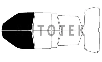 Filme PreCut frontal 2 portas janela qualquer tonalidade para Jeep Grand Cherokee 1996-1998 - Imagem 1 de 4