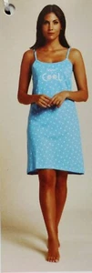 CAMICIA DA NOTTE SPALLINA STRETTA DONNA - Picture 1 of 22