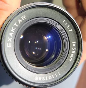 Topcon Re Auto Exaktar 55/1.7 Rare Lens F/ EDX-3, Re200, Re300 9+ - Picture 1 of 4