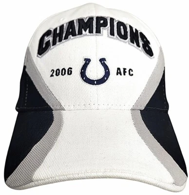 Indianapolis Colts NFL Adidas 2006 AFC Champions niño gorra/sombrero ajustable Foto 1 de 4