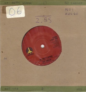 ROY ORBISON - OH PRETTY WOMAN c/w IT'S OVER 7" SINGLE VGC 1972 MONUMENT - Picture 1 of 1