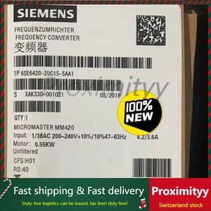 New Siemens 6SE6420-2UC15-5AA1 MICROMASTER420 without filter 6SE6 420-2UC15-5AA1 - Bild 1 von 4