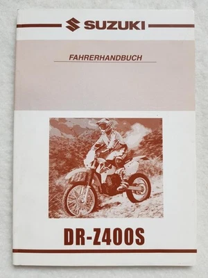 SUZUKI DRZ400S Motorcycle Owners Manual DEC 1999 #99011-29F60-01K GERMAN TEXT - Image 1 of 4