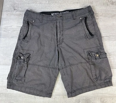 Pantalones Cortos Suko Cargo De Colección Y2K Marrón A Cuadros Peso Ligero Hombres 34 (Real 34X10”) Foto 1 de 4