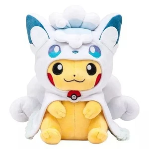 Alolan Vulpix Poncho Pikachu Plush Toy "Pokémon" Pokémon Center Exclusive - Picture 1 of 1