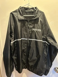 US Postal Service Carrier Zip-Up Reflective Windbreaker Jacket XXL 2XL Black - Bild 1 von 5