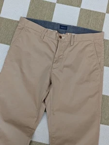 Gant Waist 34 Leg 32 Beige Regular Straight Leg Chino Trousers - Picture 1 of 15