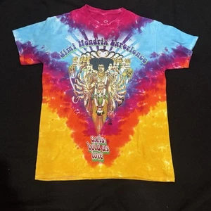 Jimi Hendrix Experience Axis Bold As Love Liquid Blue Size Medium Tie Dye Shirt - Picture 1 of 7