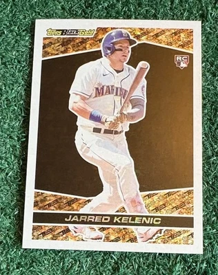 JARRED KELENIC - 2021 TOPPS UPDATE BLACK GOLD INSERT ROOKIE CARD # BG-8 - BRAVES - Image 1 of 3