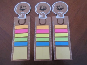 3 x Fanta bloc de notas bloc de notas adhesivas marcadores notas Coca-Cola - Imagen 1 de 2