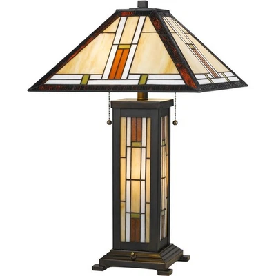 CAL Lighting & Accessories BO-2719TB Tiffany Table Lamp Tiffany - Image 1 of 2