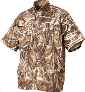 Drake Waterfowl 26000131-S 260 Camo ShortSleeve Vented Shirt Blades Small - Picture 1 of 4