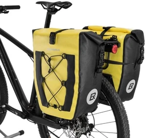 ROCKBROS Bike Pannier Waterproof 27L Large Capacity Bicycle Rear Rack Bag 2 Pcs - Picture 1 of 10