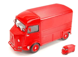 MODELLINO FURGONE STATICO WELLY CITROEN HY TYPE 1962 ROSSO MODELLISMO SCALA 1:24 - Foto 1 di 2