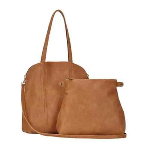 VEGAN LEATHER *** with Removable Inner Attached Bag /Pockets / NEW 2 N 1 - Picture 1 of 3