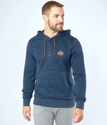 Sudadera Henley Element Highland con Capucha para Hombre - Eclipse Azul Marino / Pequeña Foto 1 de 4