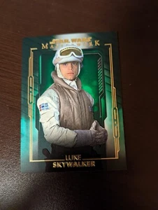 2020 TOPPS STAR WARS MASTERWORK LUKE SKYWALKER /99 GREEN SP - Picture 1 of 2