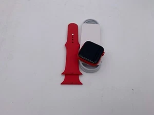 Apple Watch Series 6 44MM RED - GPS - Red Strap - A2292 - Fair Condition - Zdjęcie 1 z 7