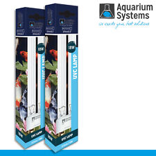 Aquarium Systems 2 X Ultra Clear Uvc Lampe 2G11 18 Watt
