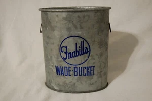 Vintage Frabill's Wade Bucket Galvanized Minnow Bucket no strap - Picture 1 of 16