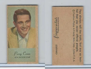 1950's UW4 Peerless, Engrav-o-tints Movie Stars, Color, Perry Como, ZQL - Picture 1 of 1